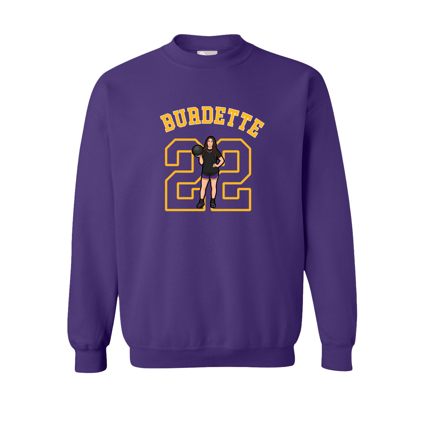 Fleece Crew — Shirsey Arch in Purple