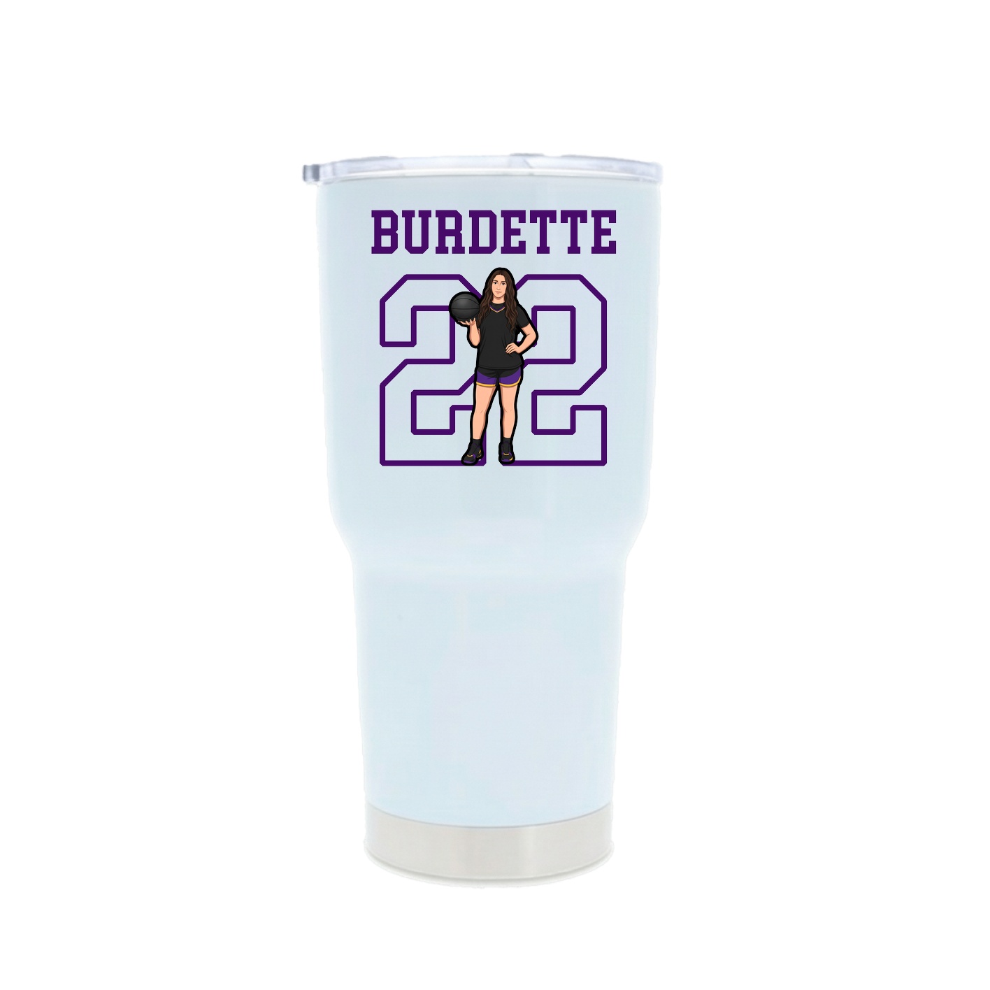 30oz Stainless Steel Tumbler — Shirsey in White