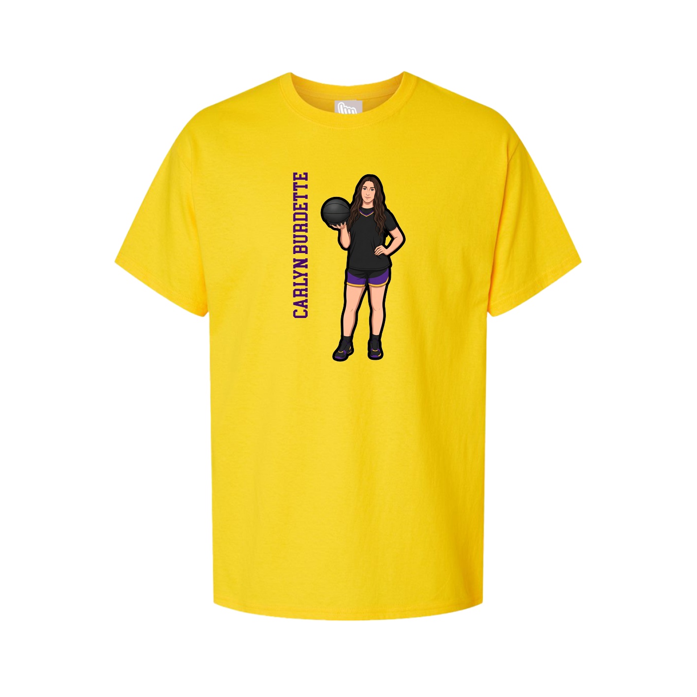 Tee — Name Vertical in Gold