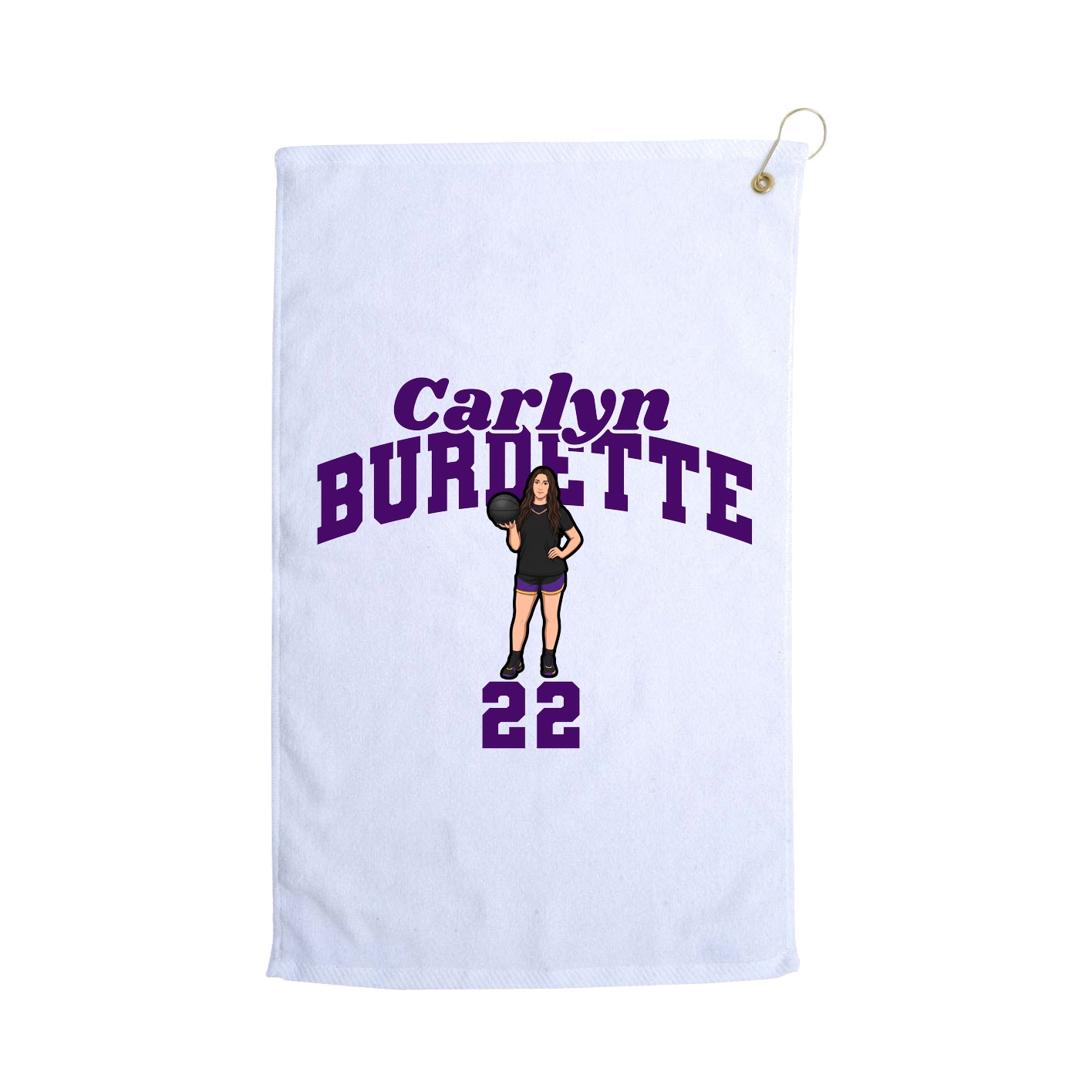 Golf Towel — Signature Arch in White