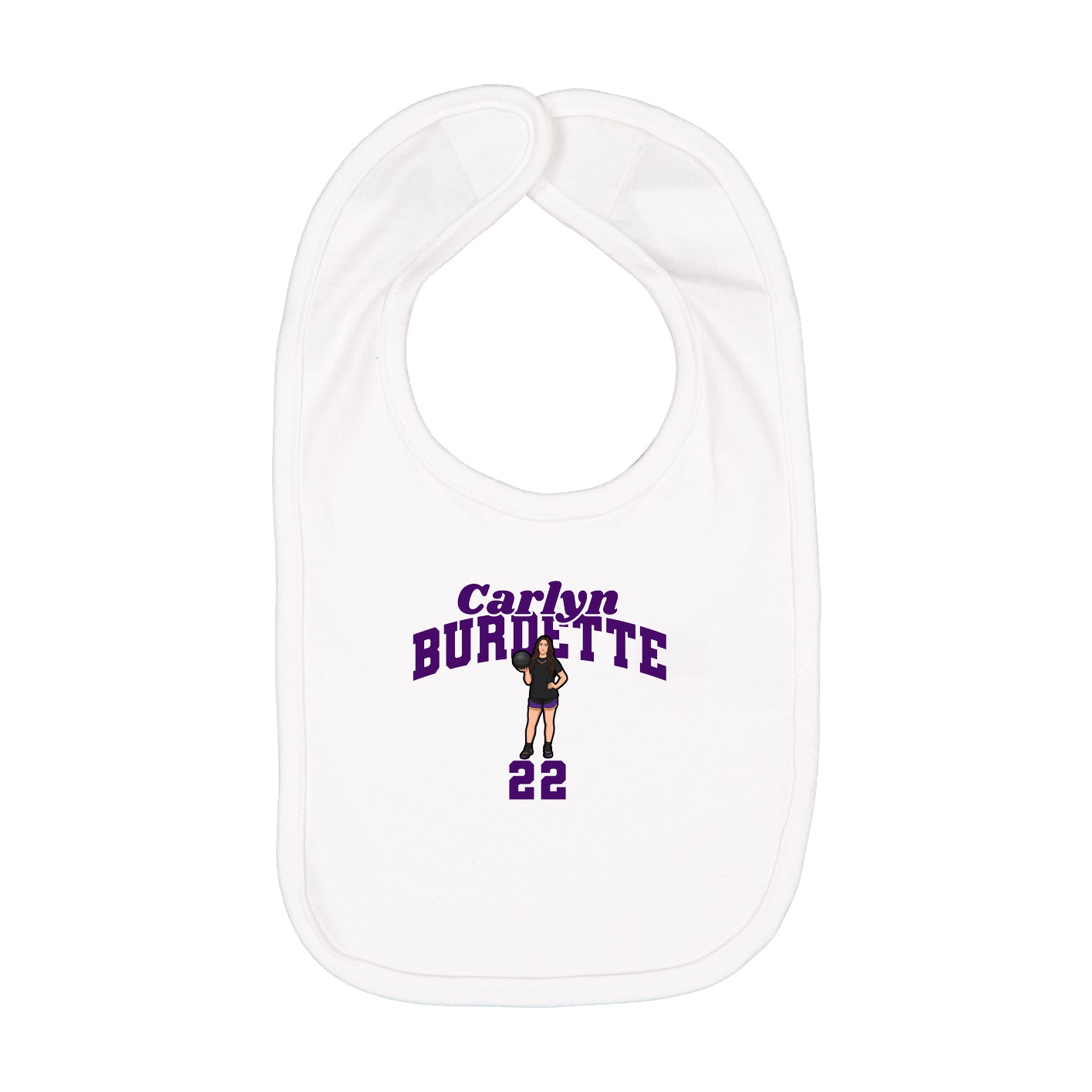 Infant Bib — Signature Arch in White