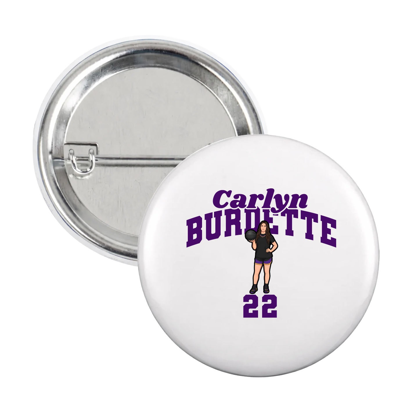 Game Day Button — Signature Arch in White