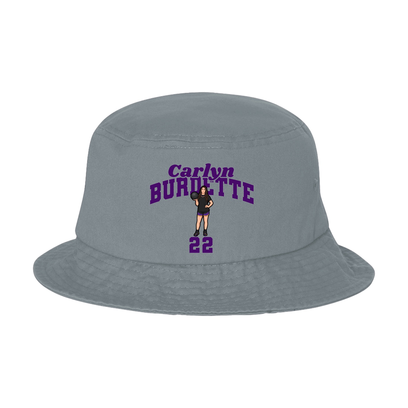 Bucket Cap — Signature Arch in Grey