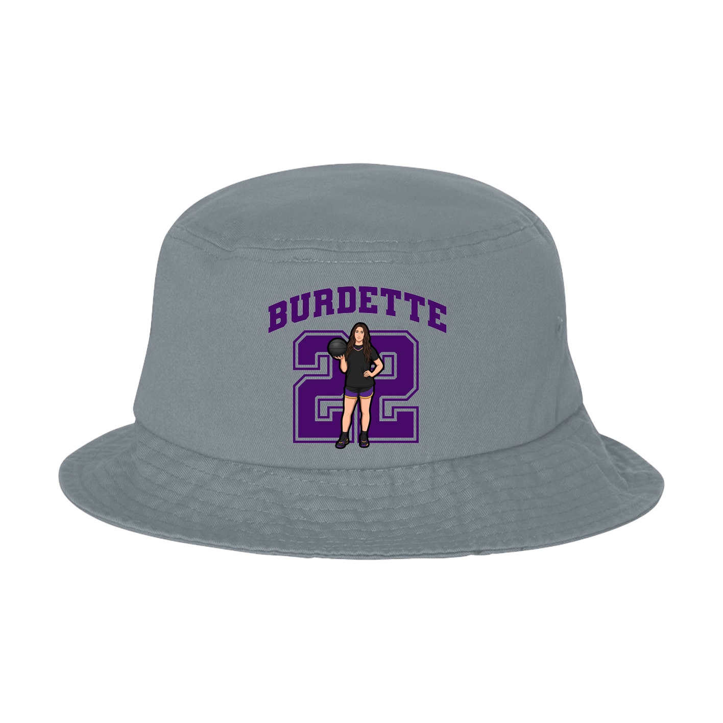 Bucket Cap — Number in Grey