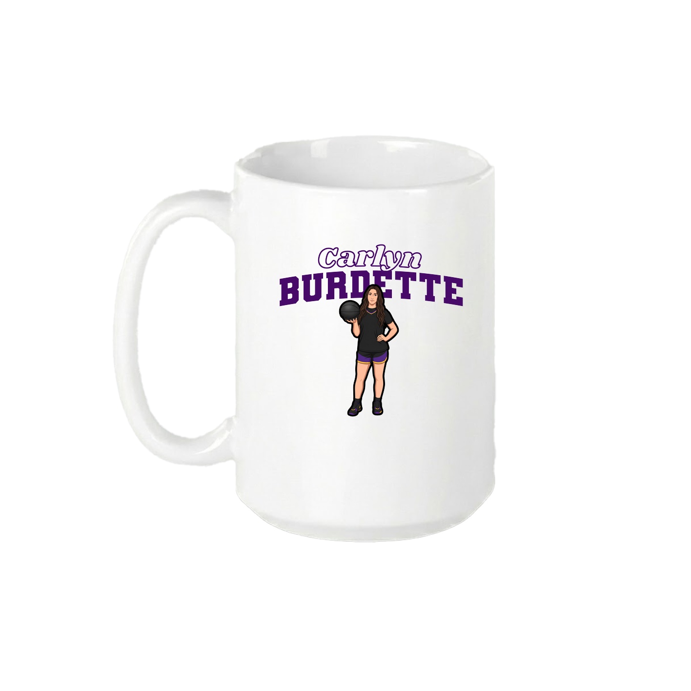 15oz Coffee Mug — Name Arch in White