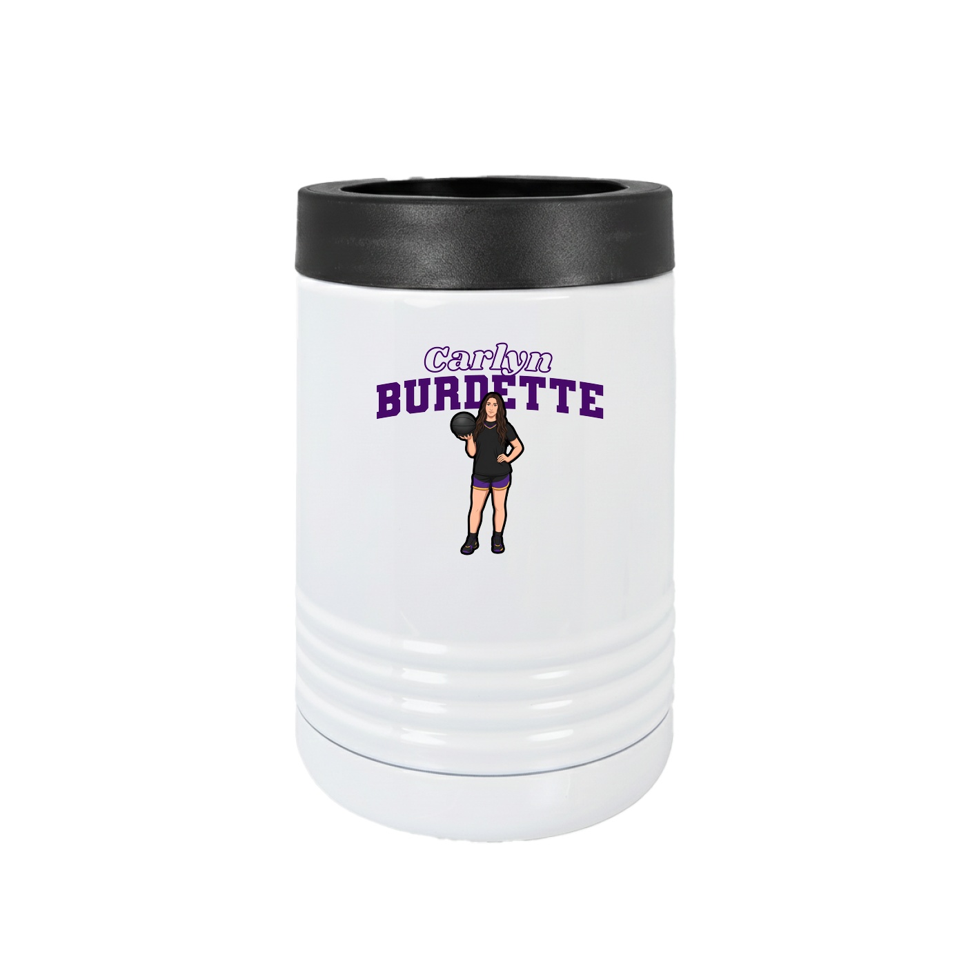 Beverage Holder — Name Arch in White