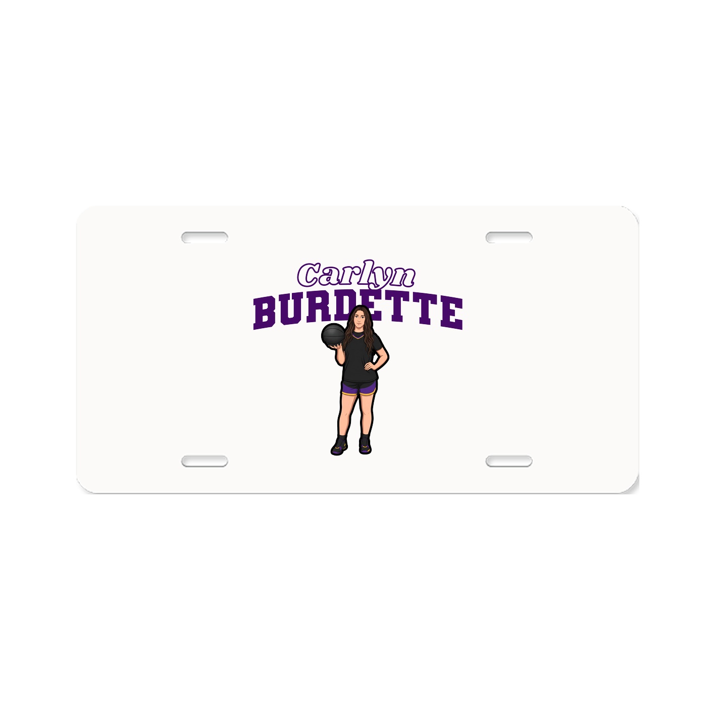 License Plate — Name Arch in Classic