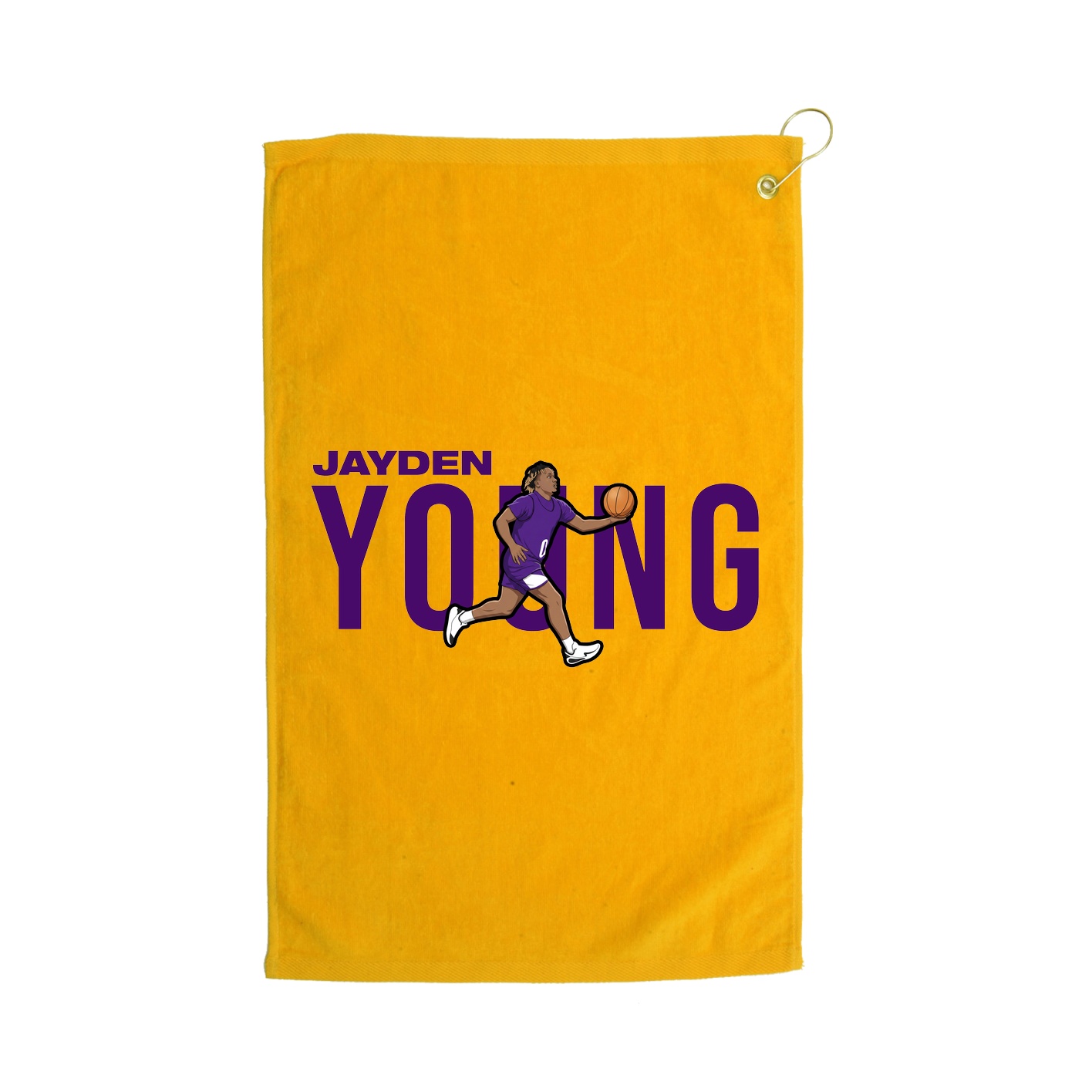 Golf Towel — Player Name in Gold