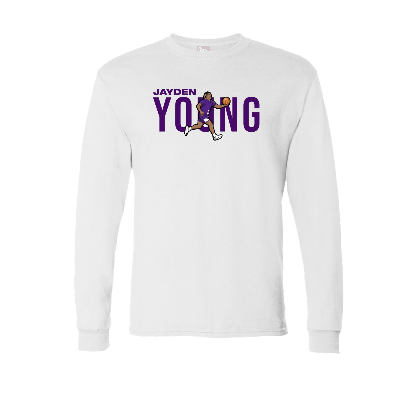 Long Sleeve Tee — Player Name in White