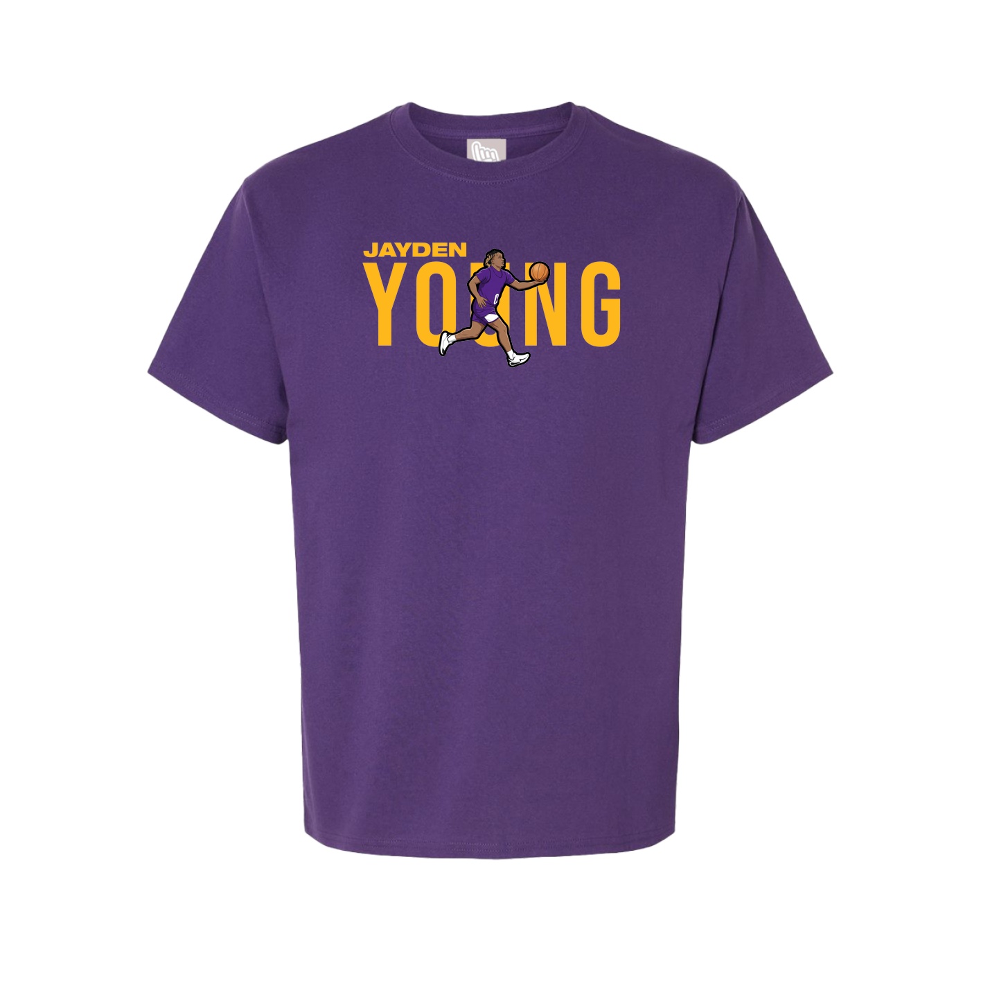Youth Tee — Player Name in Purple