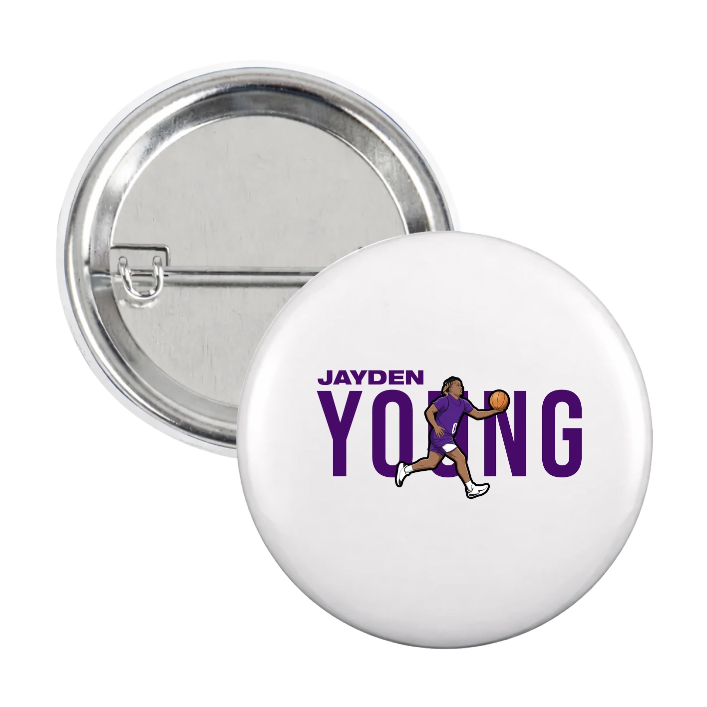 Game Day Button — Player Name in White