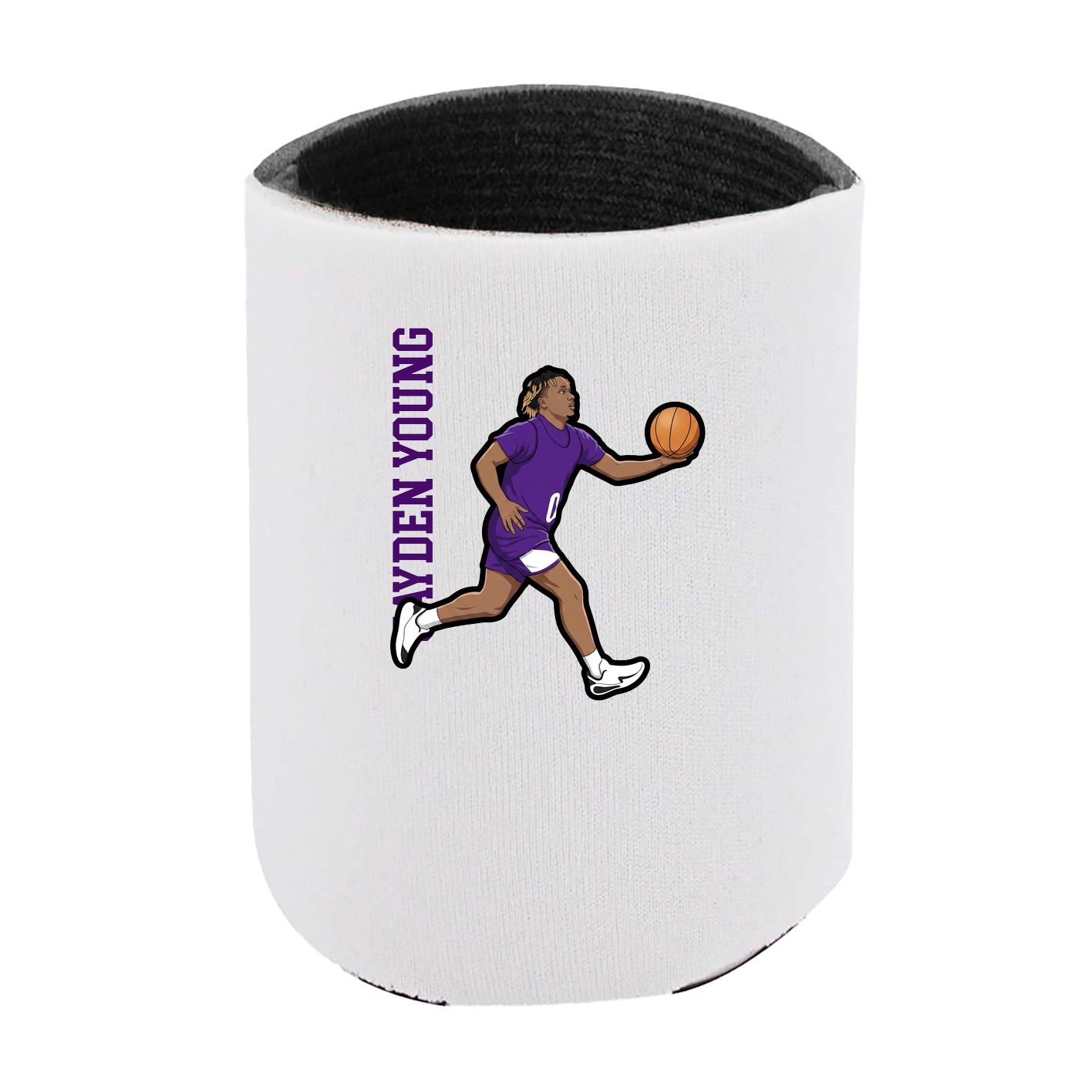 Can Holder — Name Vertical in White