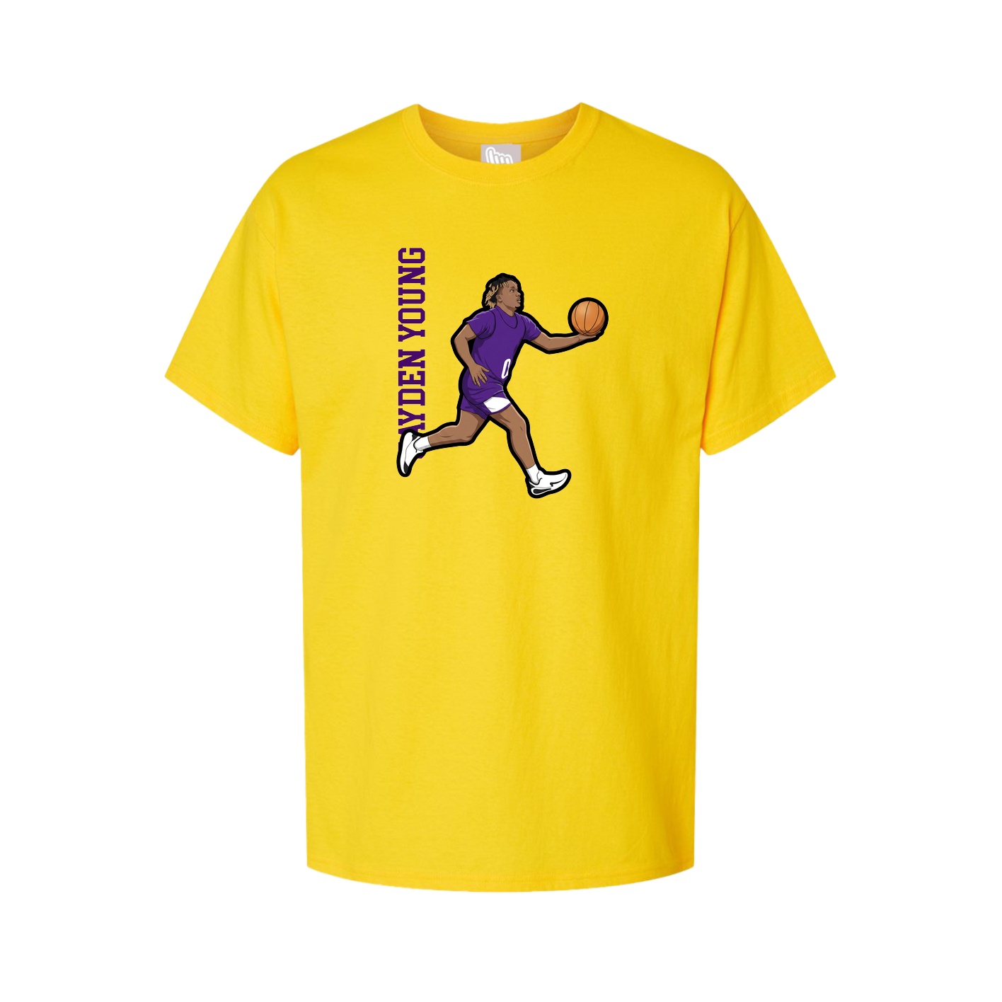 Tee — Name Vertical in Gold