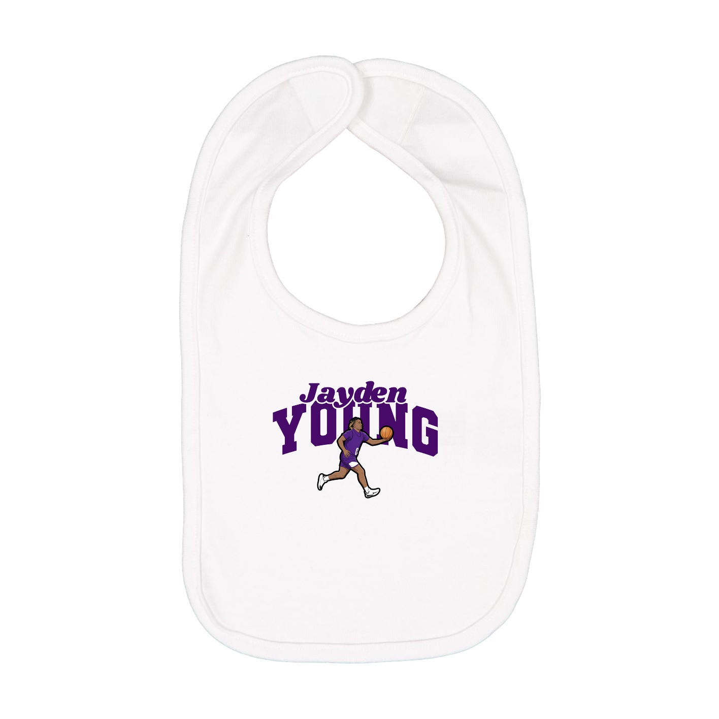Infant Bib — Signature Arch in White