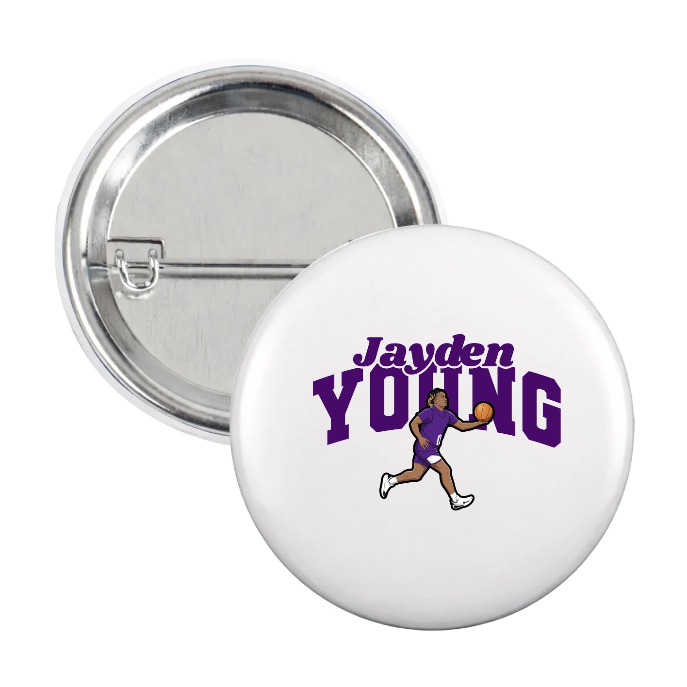 Game Day Button — Signature Arch in White
