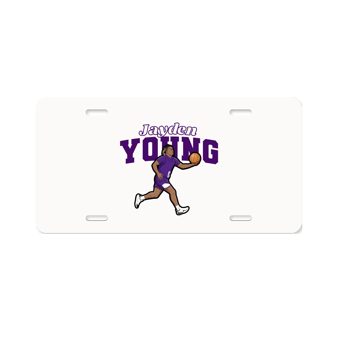 License Plate — Name Arch in Classic