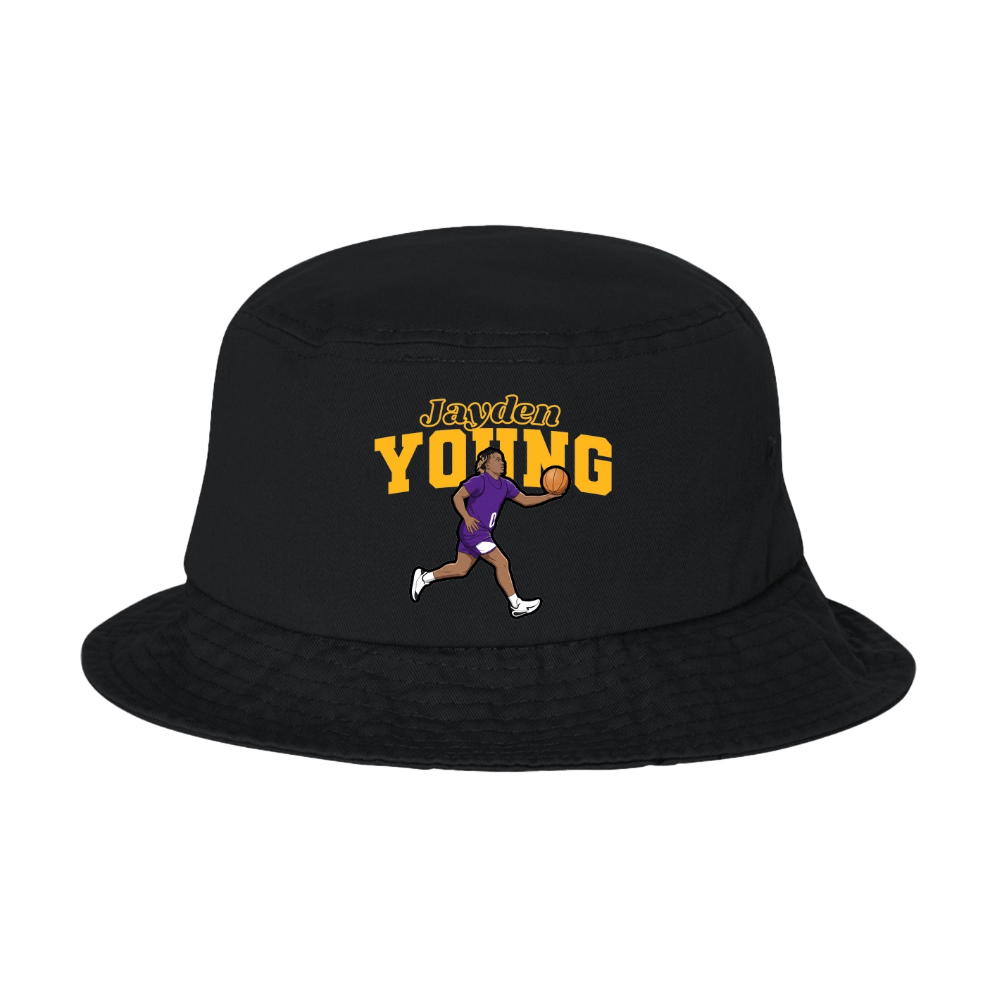 Bucket Cap — Name Arch in Black