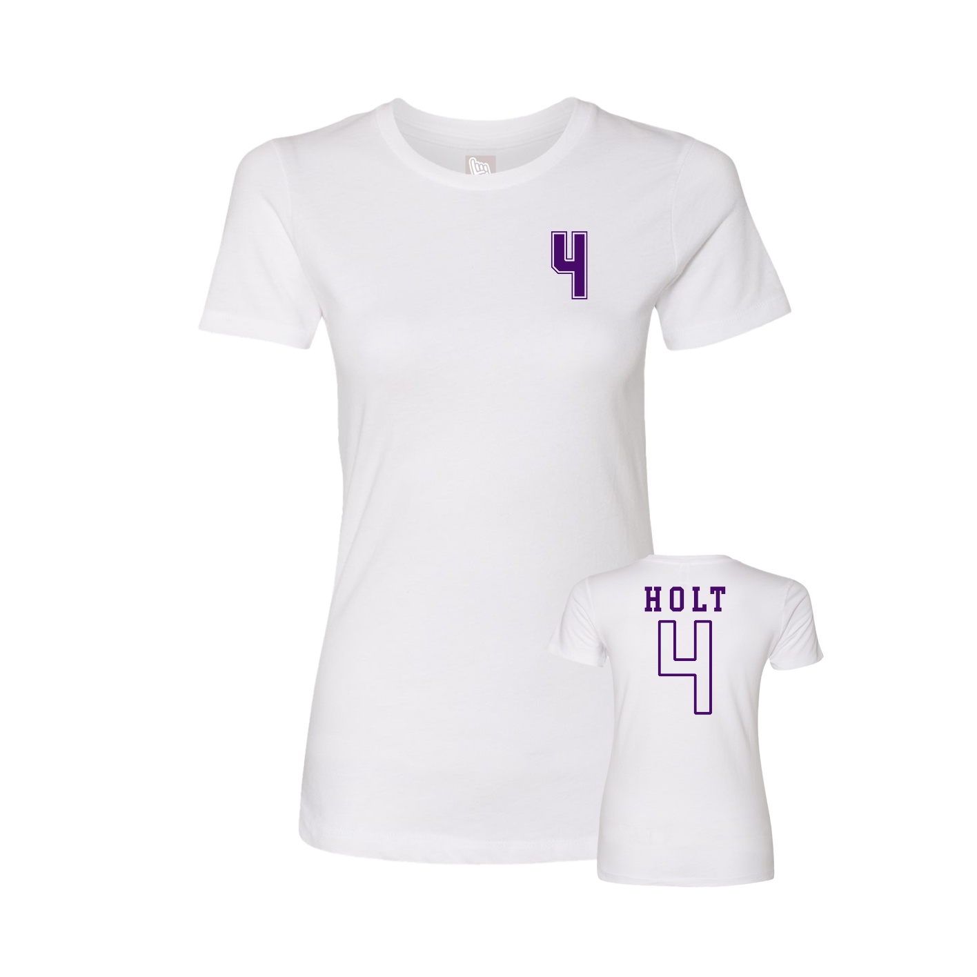 Womens Tee — Chest Back in White