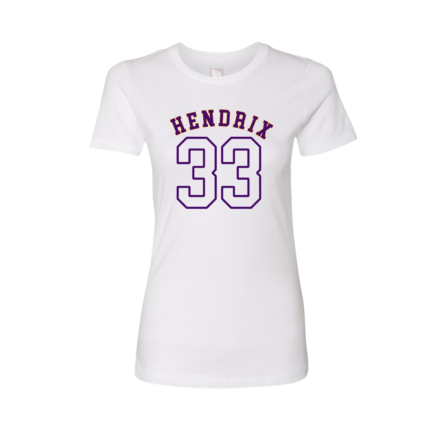 Fitted Women's Tee — Shirsey Arch in White