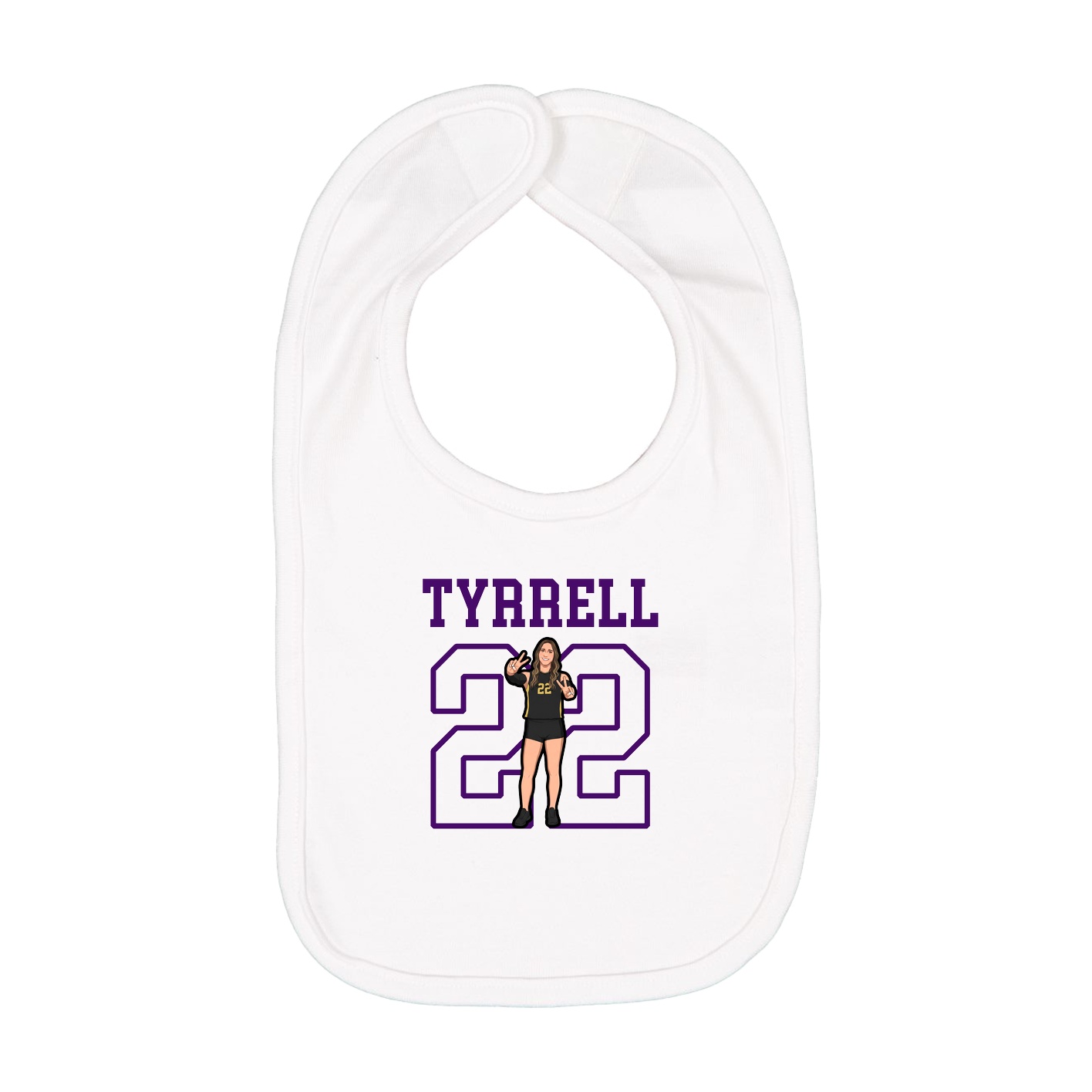 Infant Bib — Shirsey in White