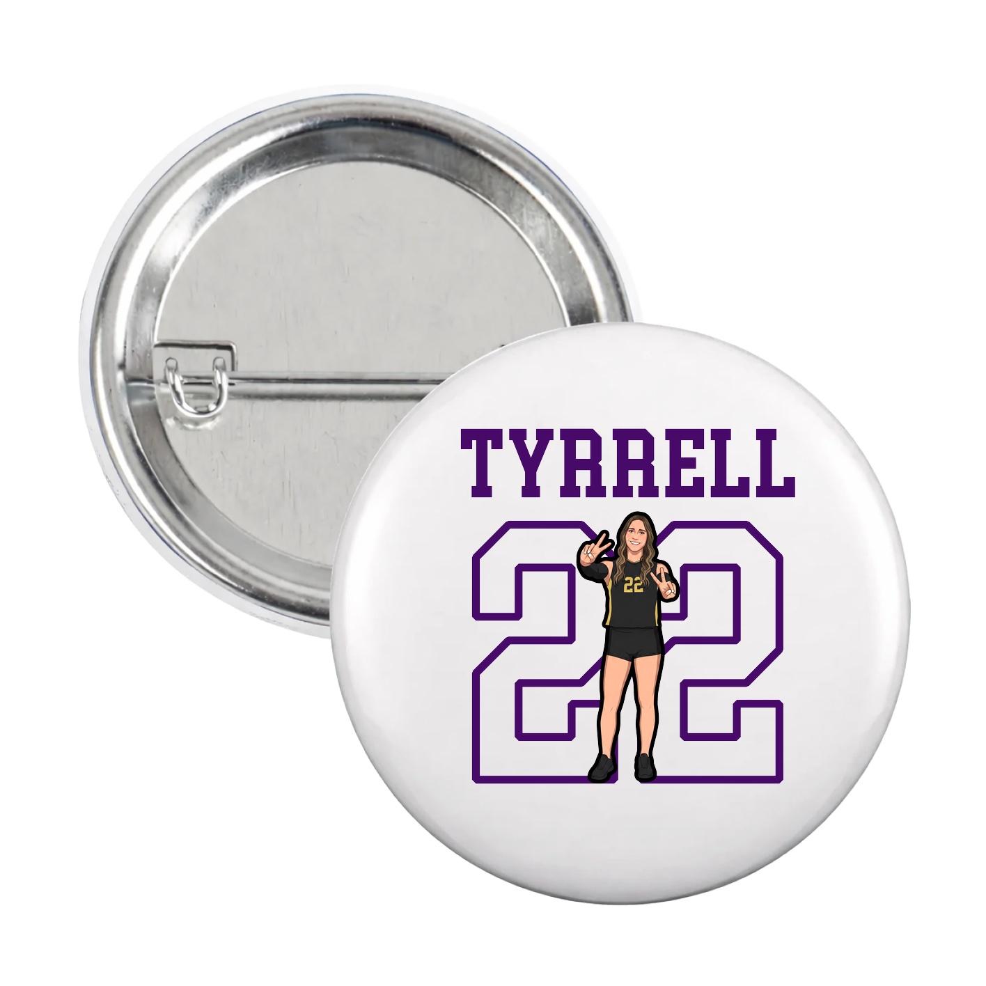 Game Day Button — Shirsey in White