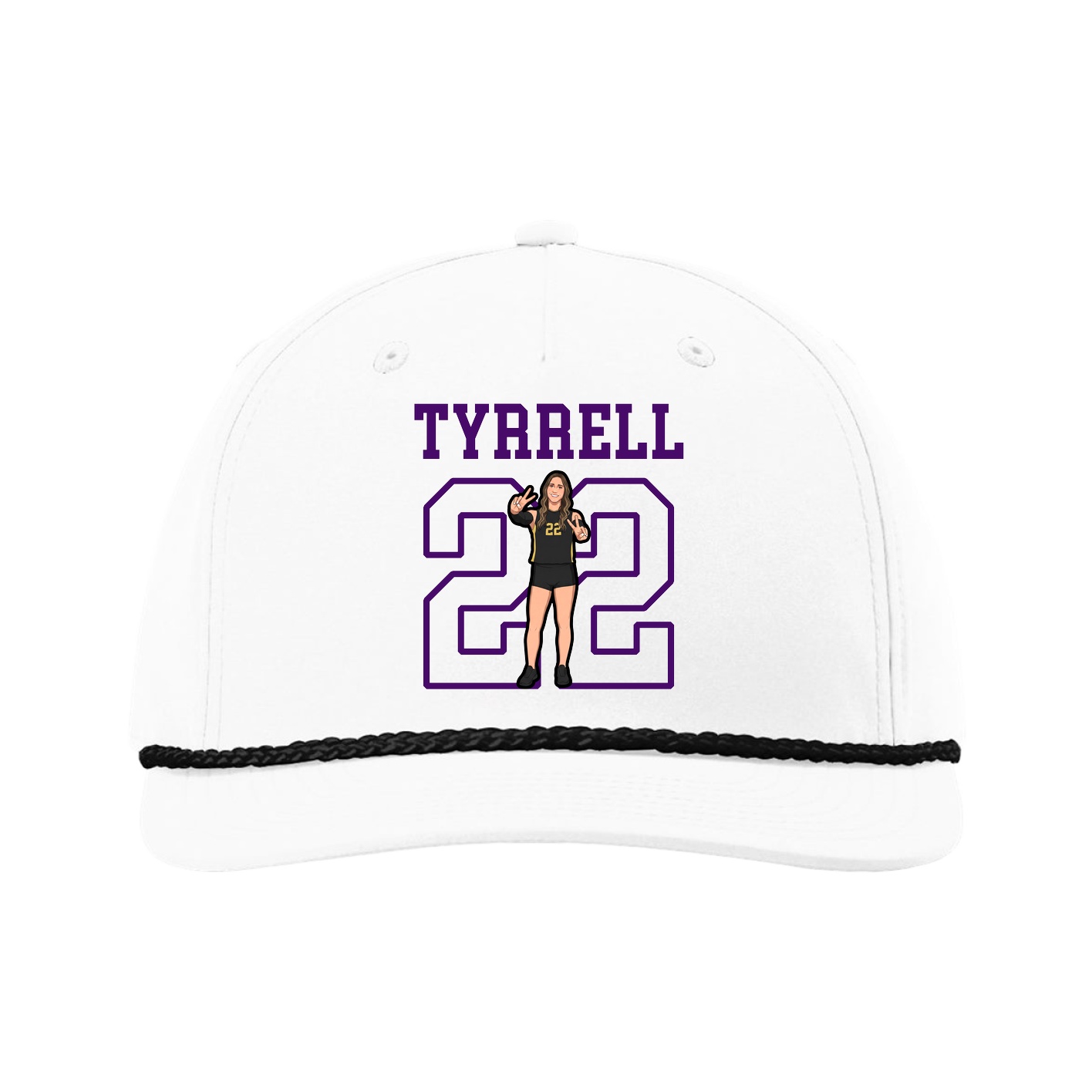 Five-Panel Classic Rope Cap — Shirsey in White