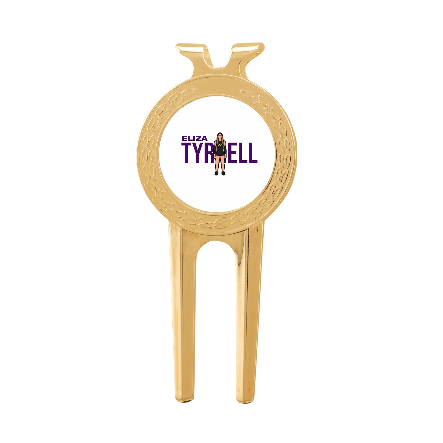 Divot Tool with Ball Marker — Player Name in Classic