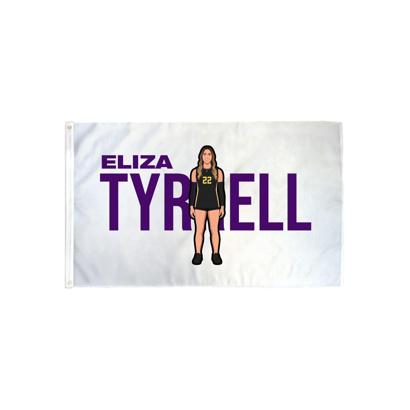 3x5 Flag — Player Name in Classic