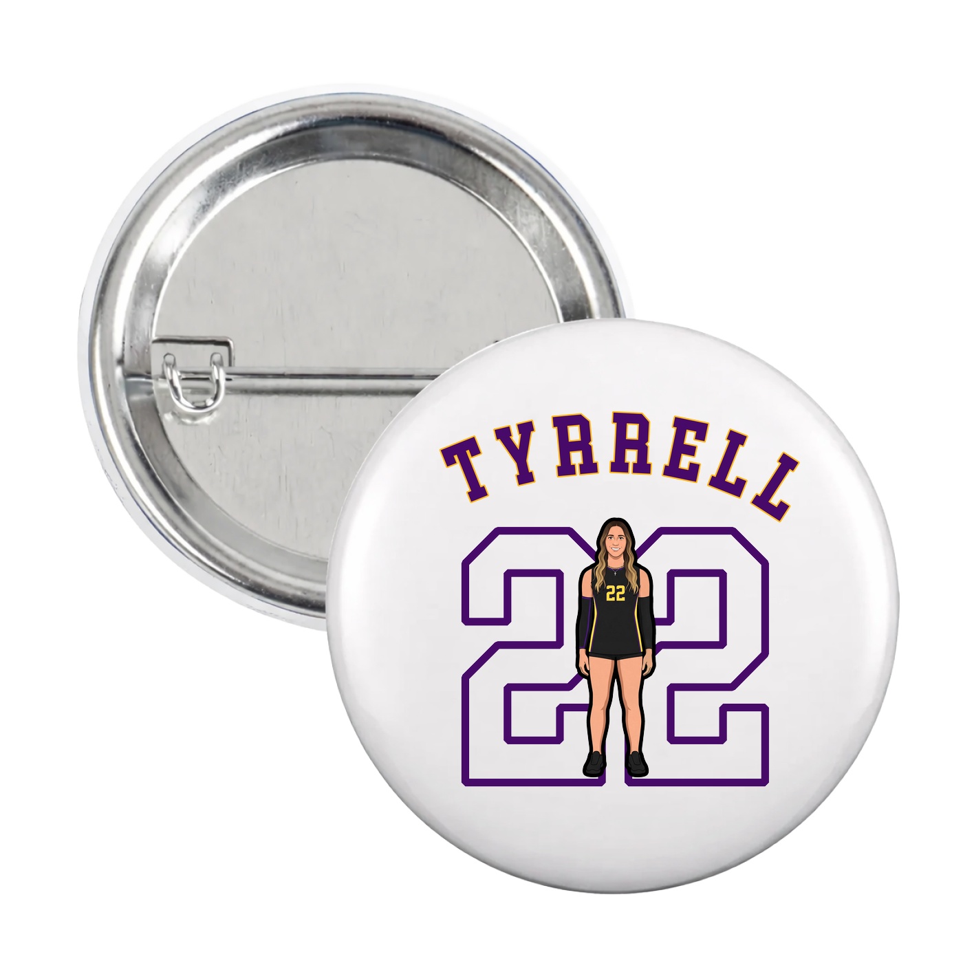Game Day Button — Shirsey Arch in White