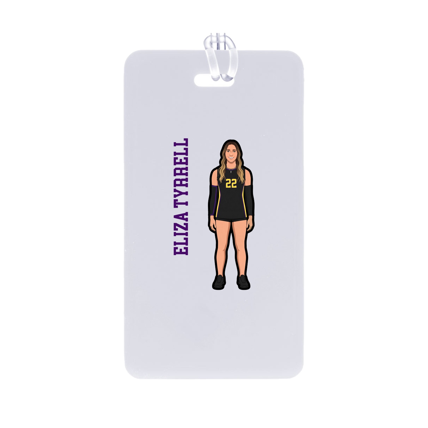 Bag Tag — Name Vertical in Classic