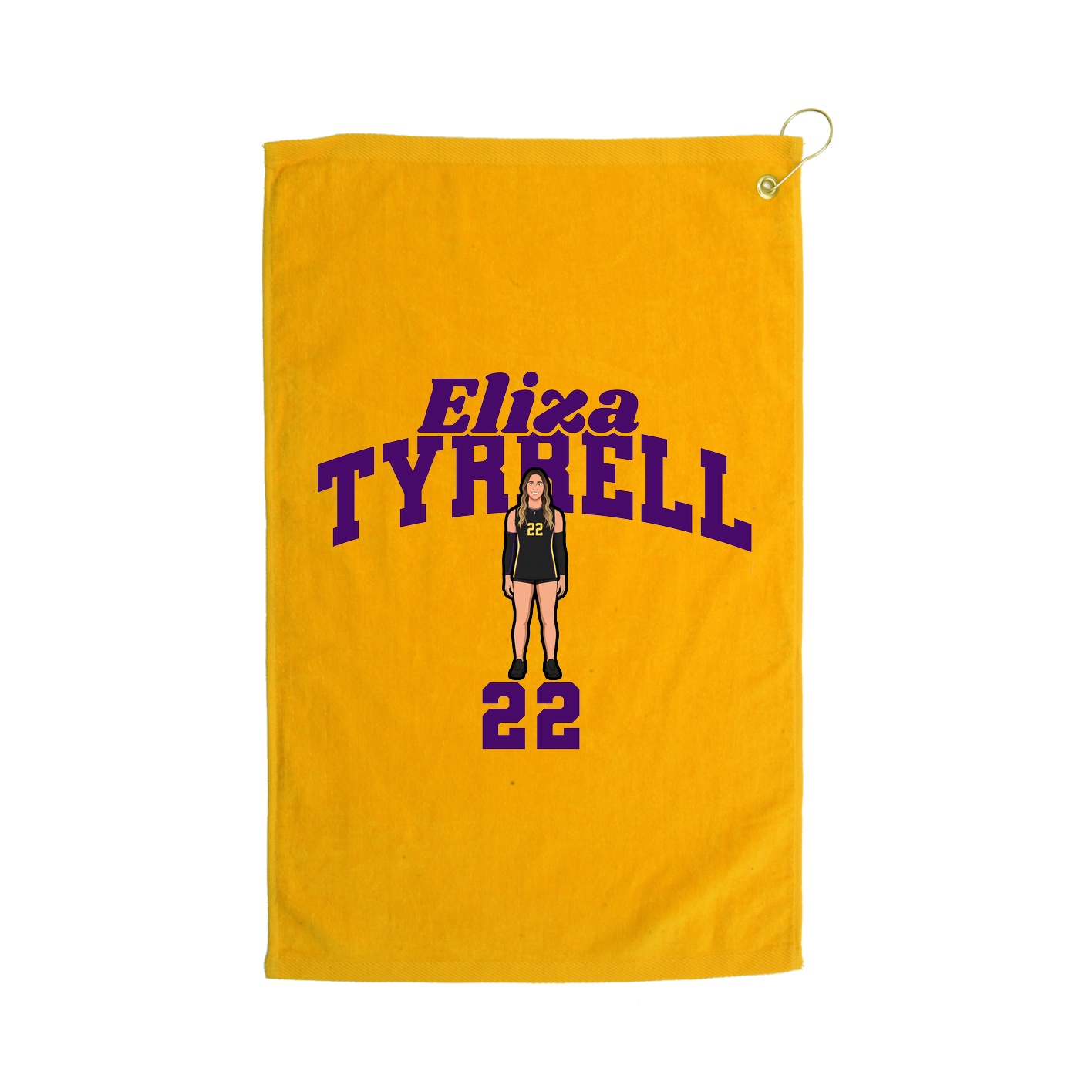 Golf Towel — Signature Arch in Gold
