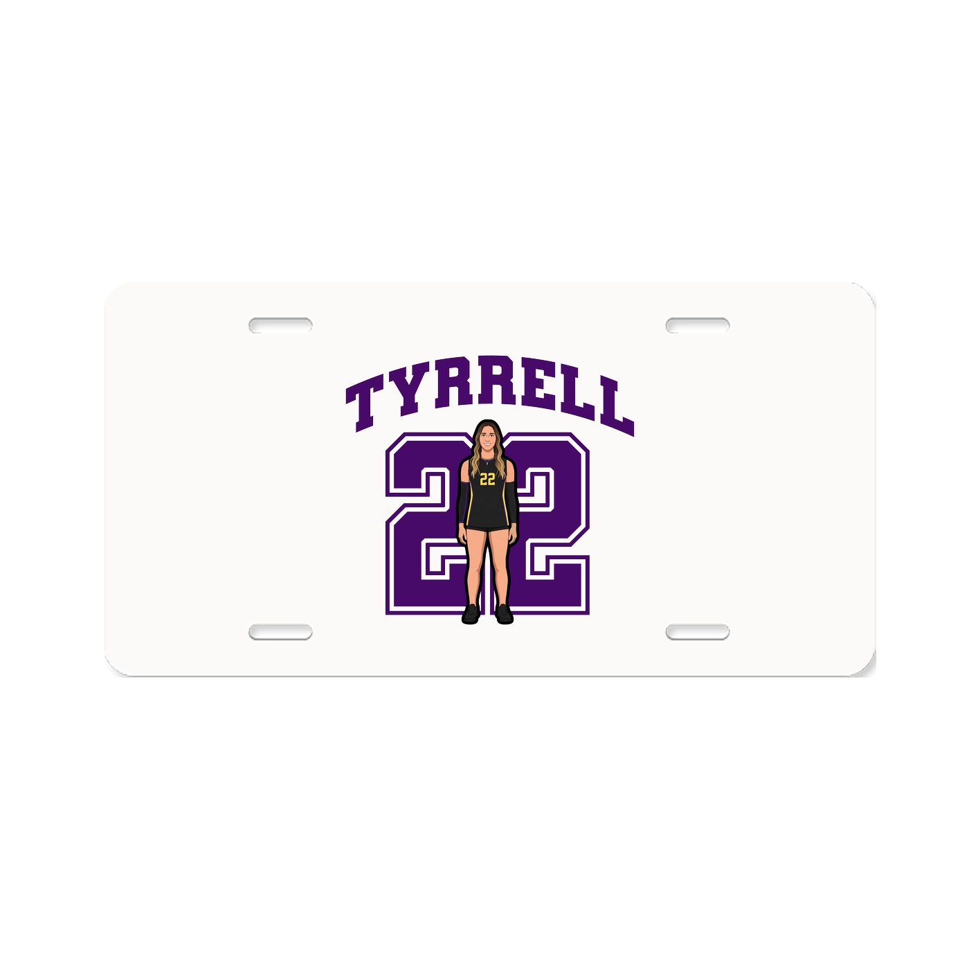 License Plate — Number in Classic