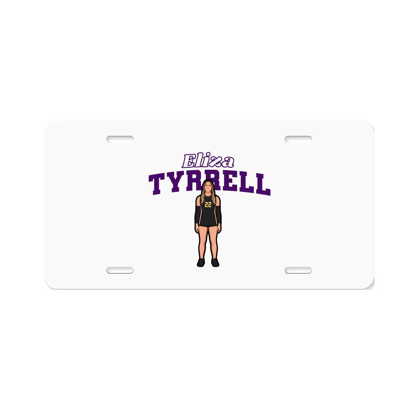 License Plate — Name Arch in Classic