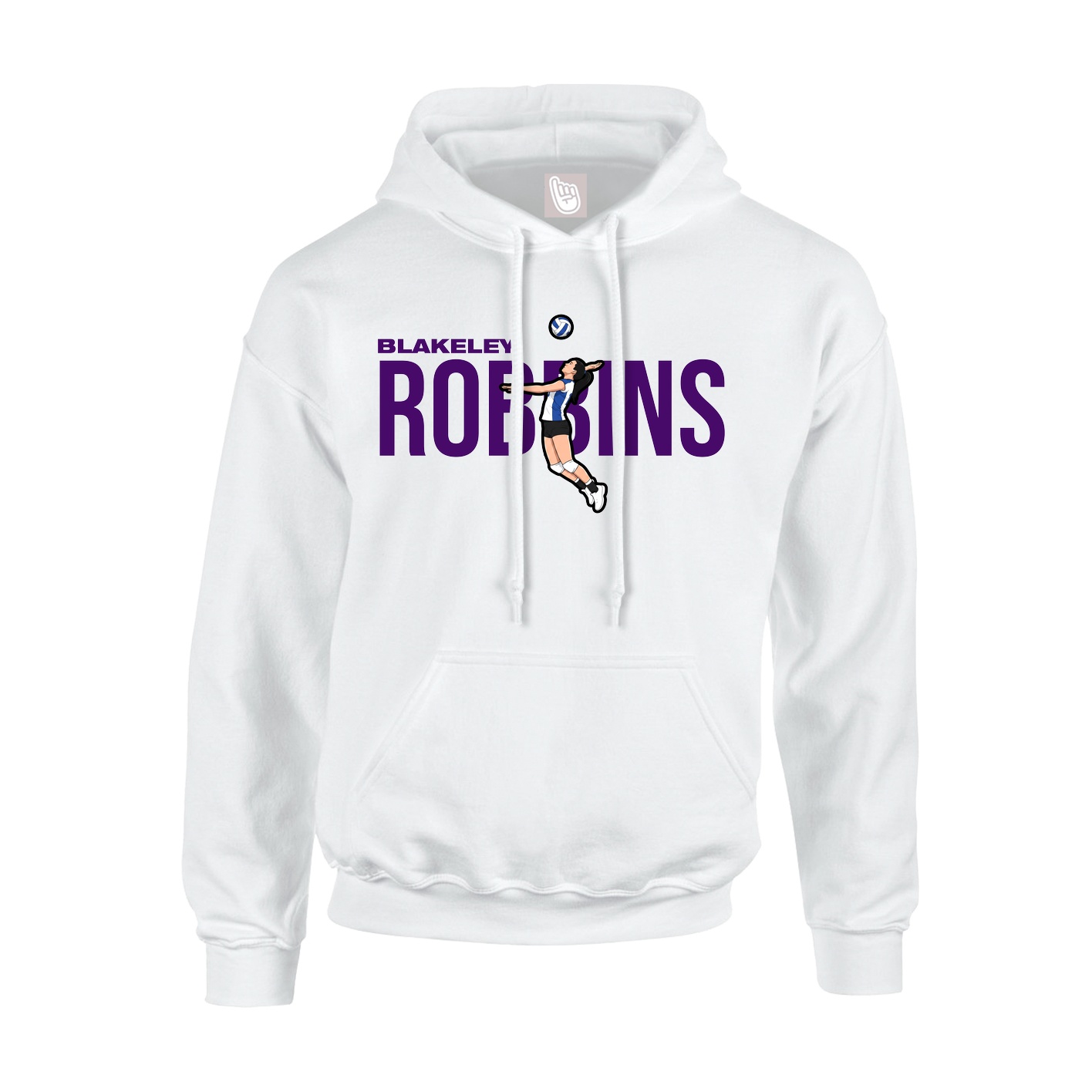 Hoodie — Player Name in White