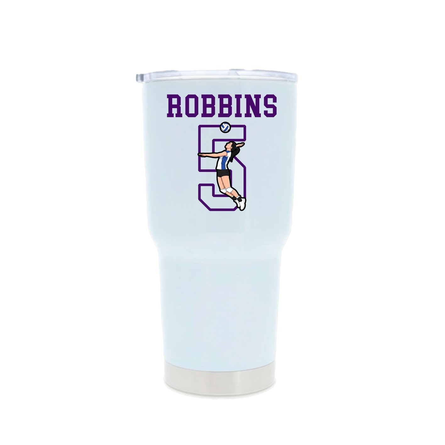 30oz Stainless Steel Tumbler — Shirsey in White