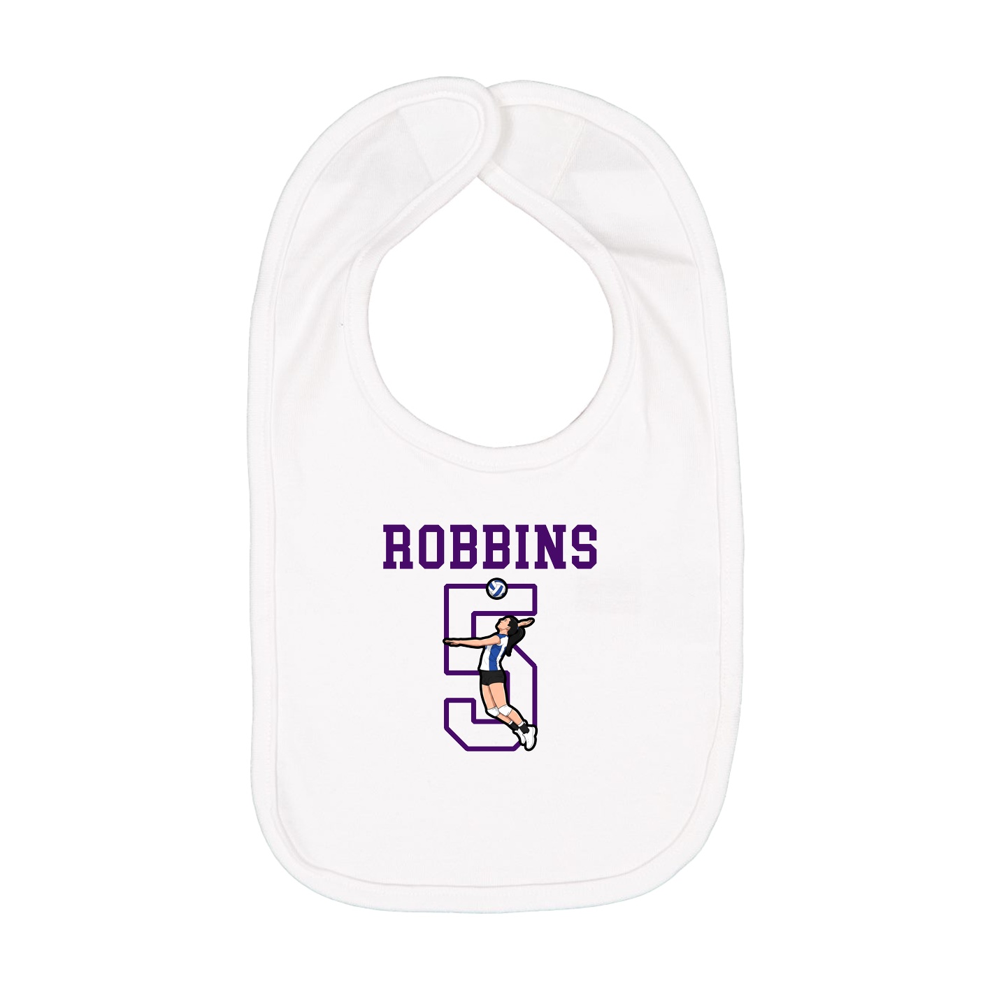Infant Bib — Shirsey in White