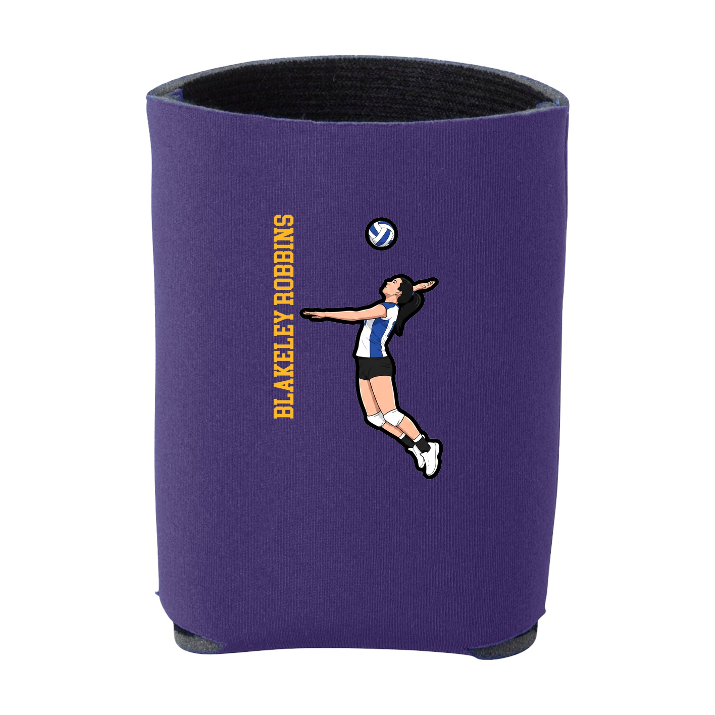 Can Holder — Name Vertical in Purple