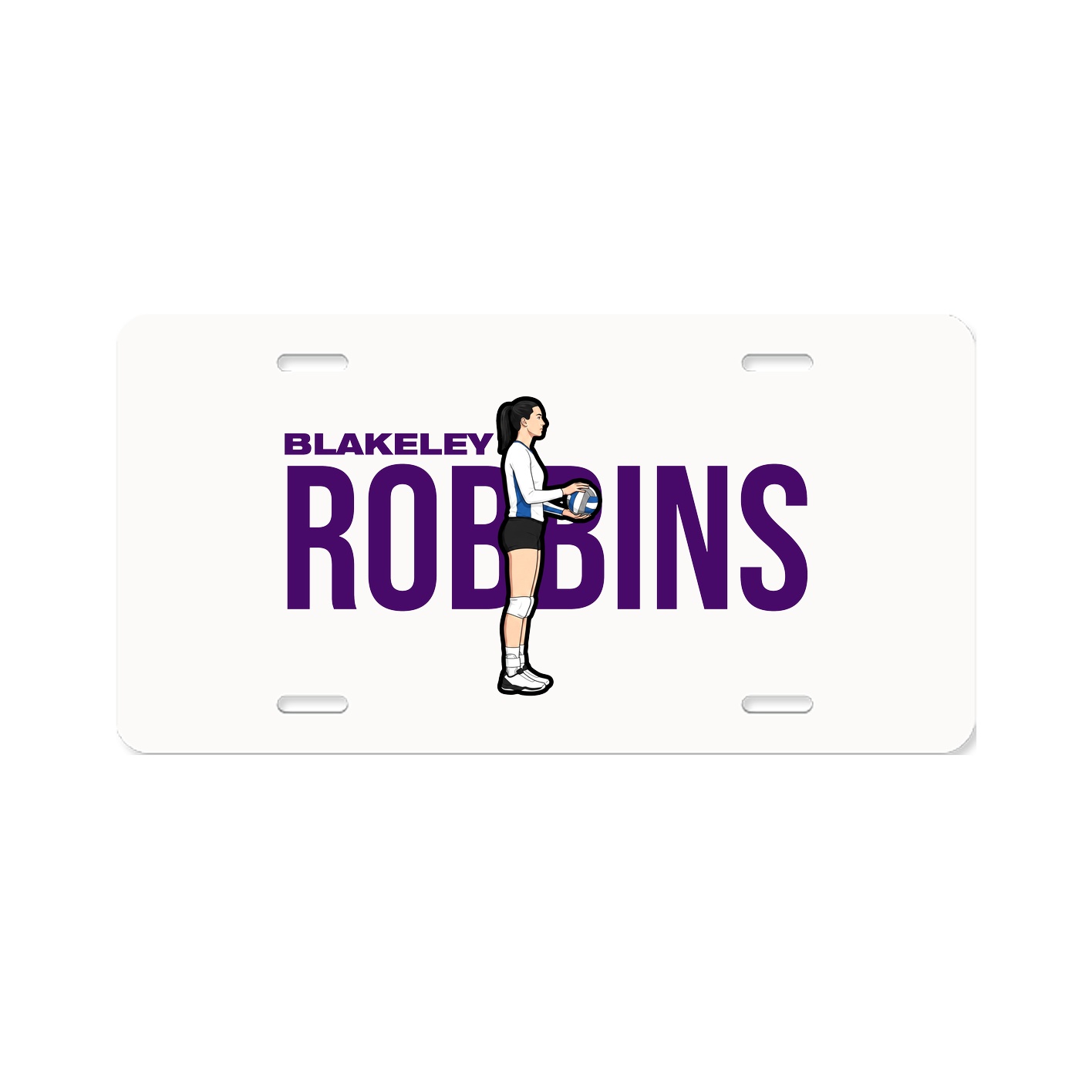 License Plate — Player Name in Classic