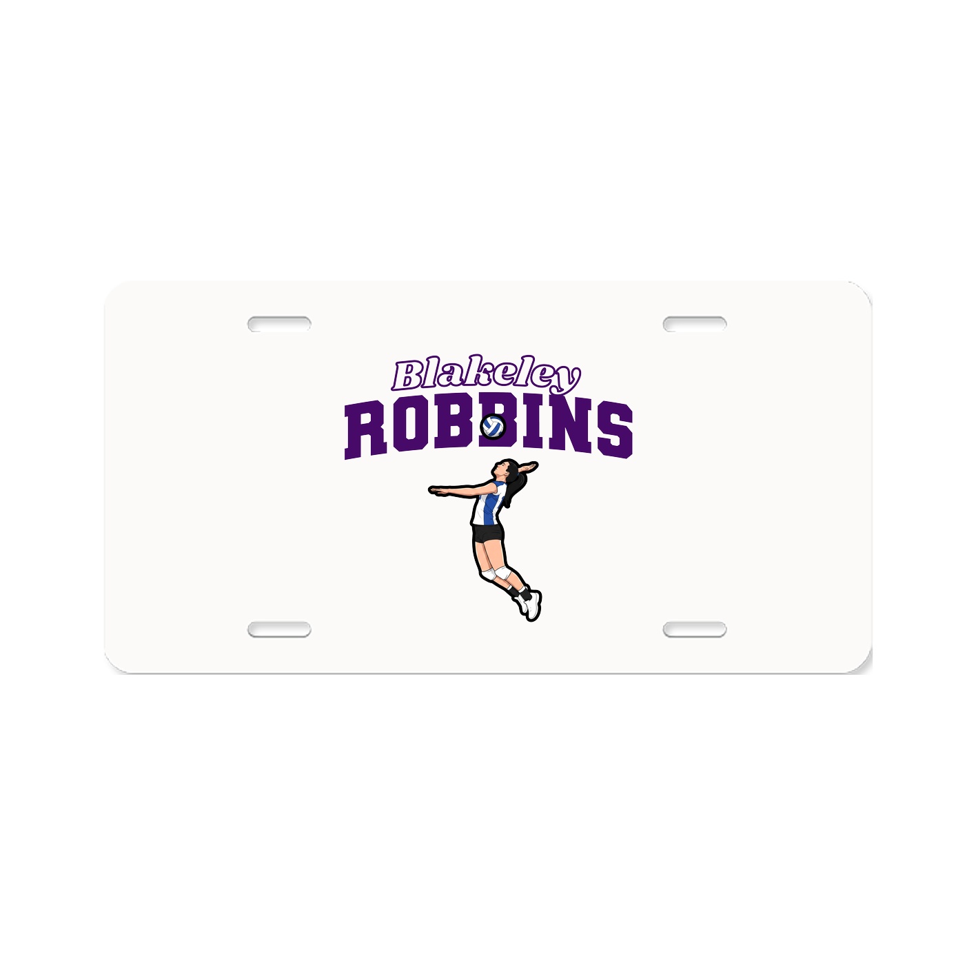 License Plate — Name Arch in Classic