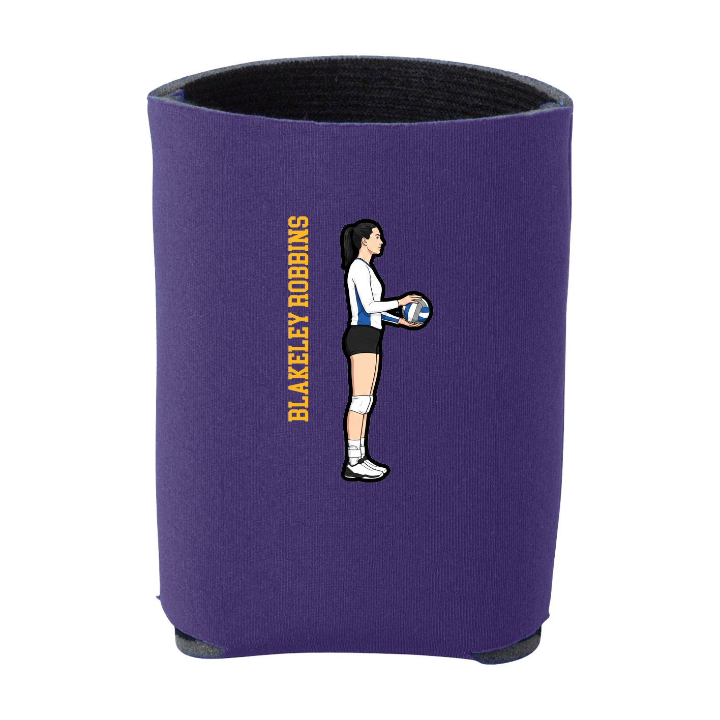 Can Holder — Name Vertical in Purple