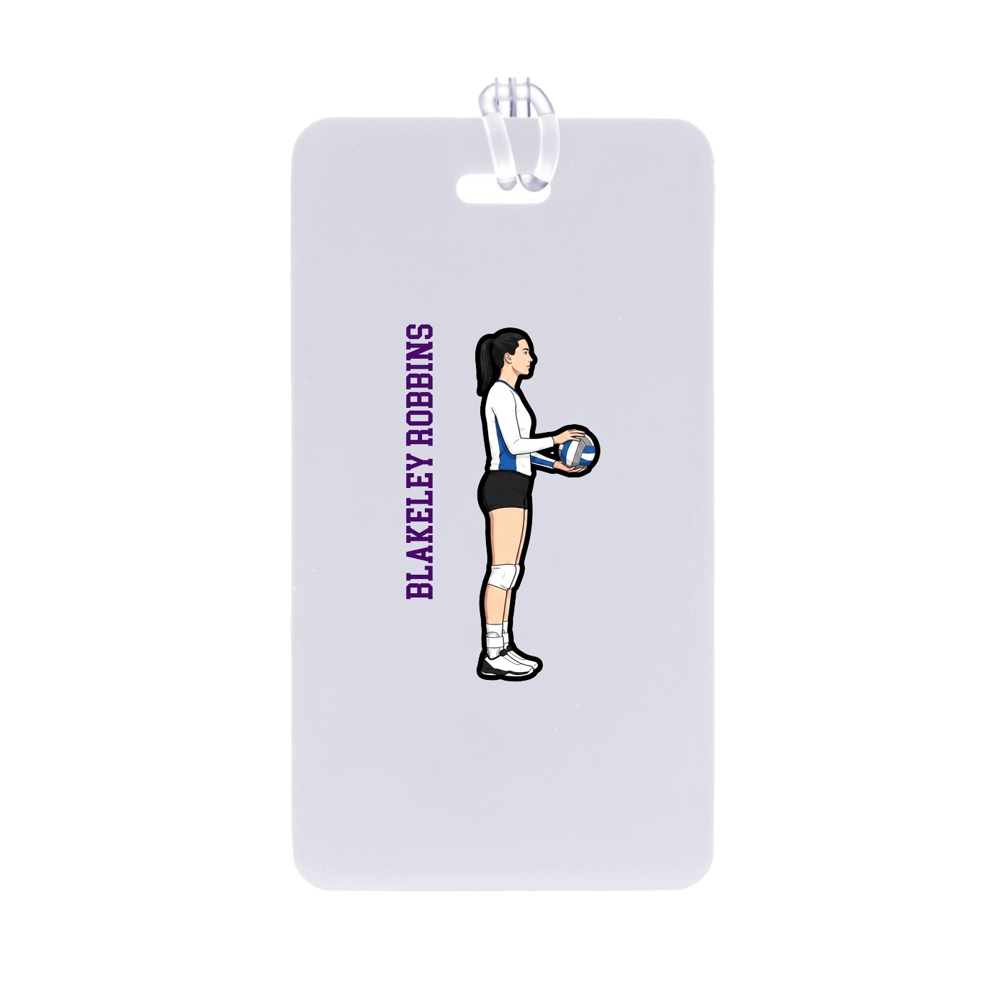 Bag Tag — Name Vertical in Classic