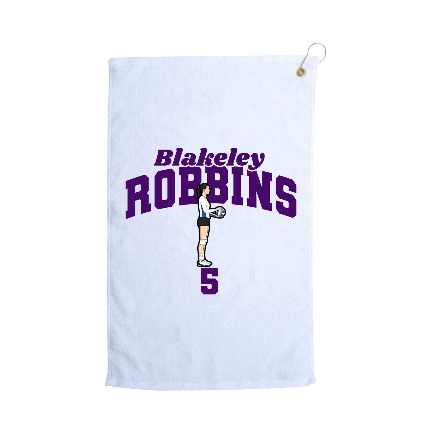 Golf Towel — Signature Arch in White