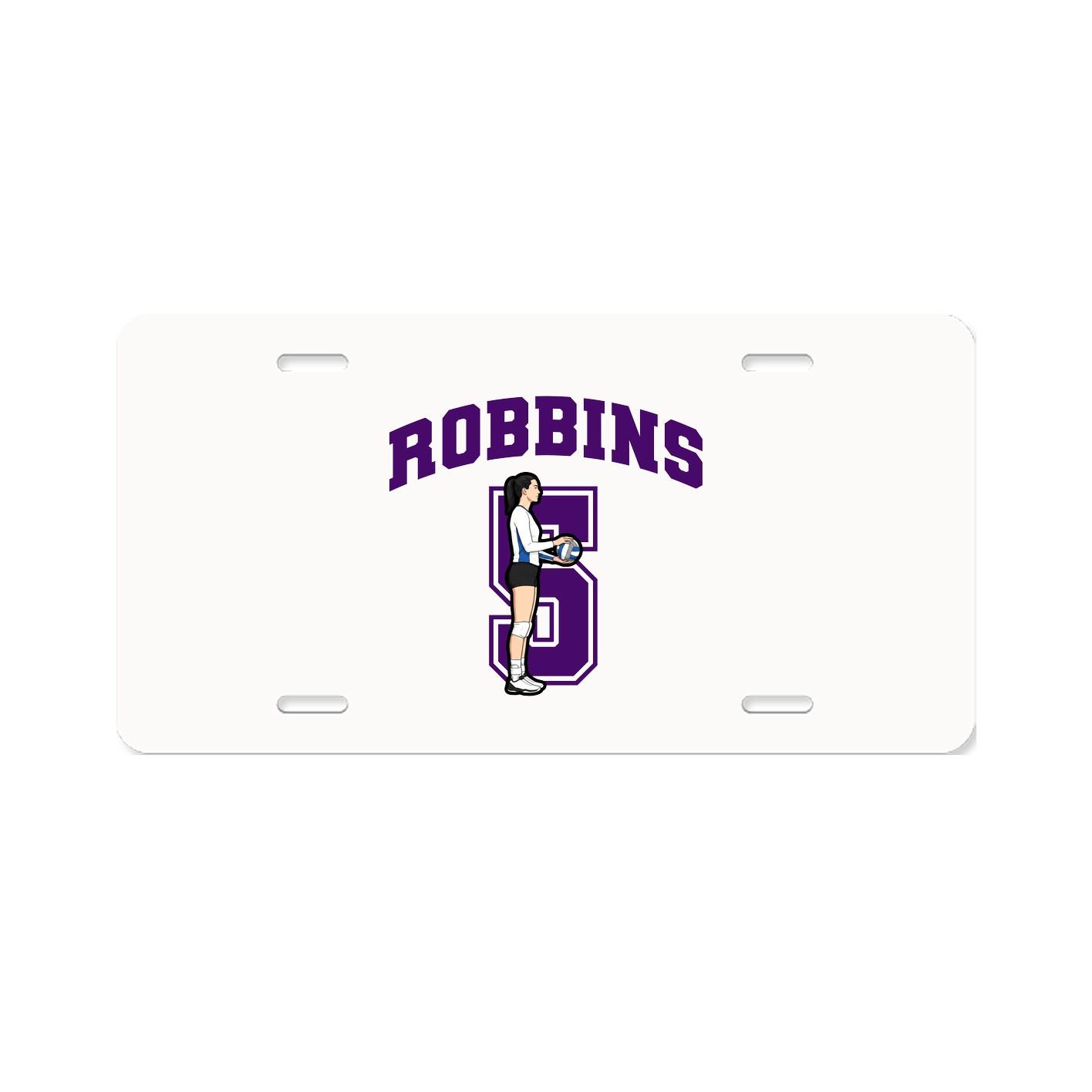 License Plate — Number in Classic