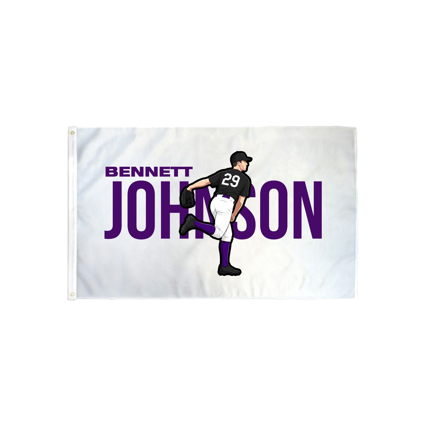 3x5 Flag — Player Name in Classic