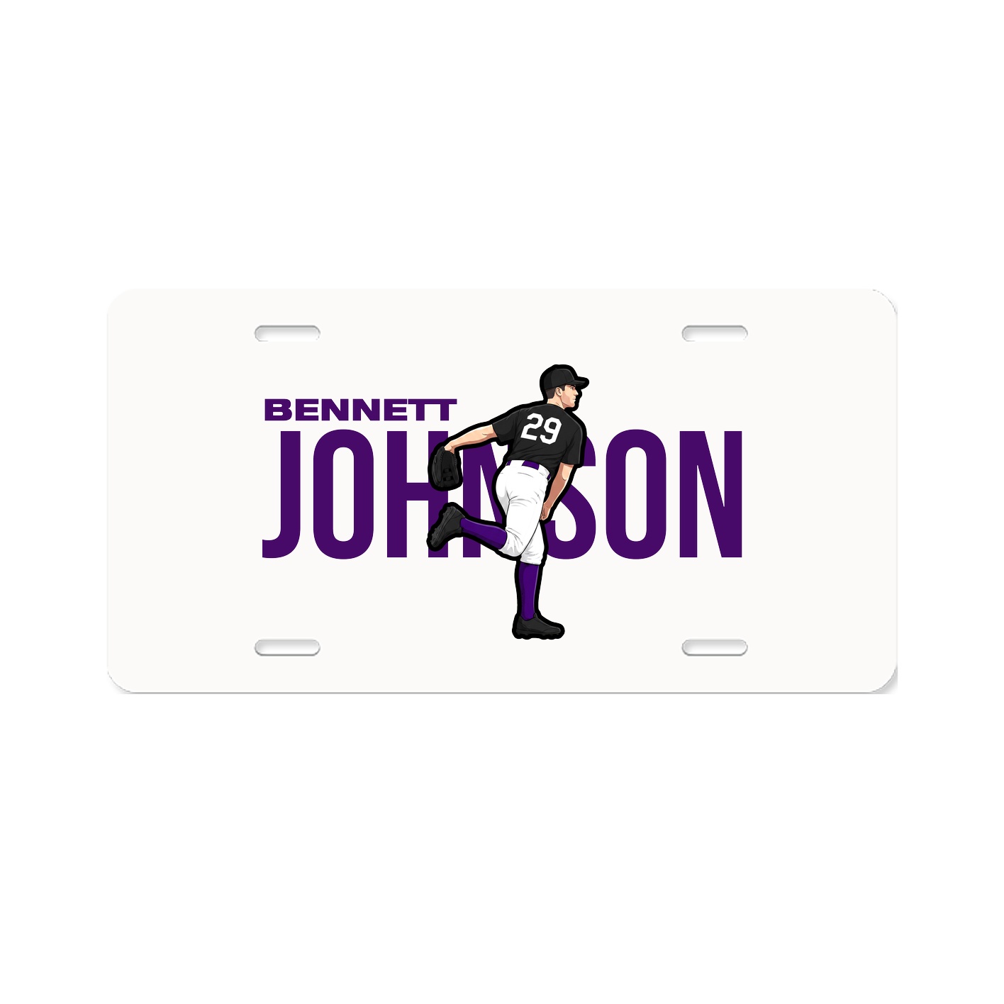 License Plate — Player Name in Classic