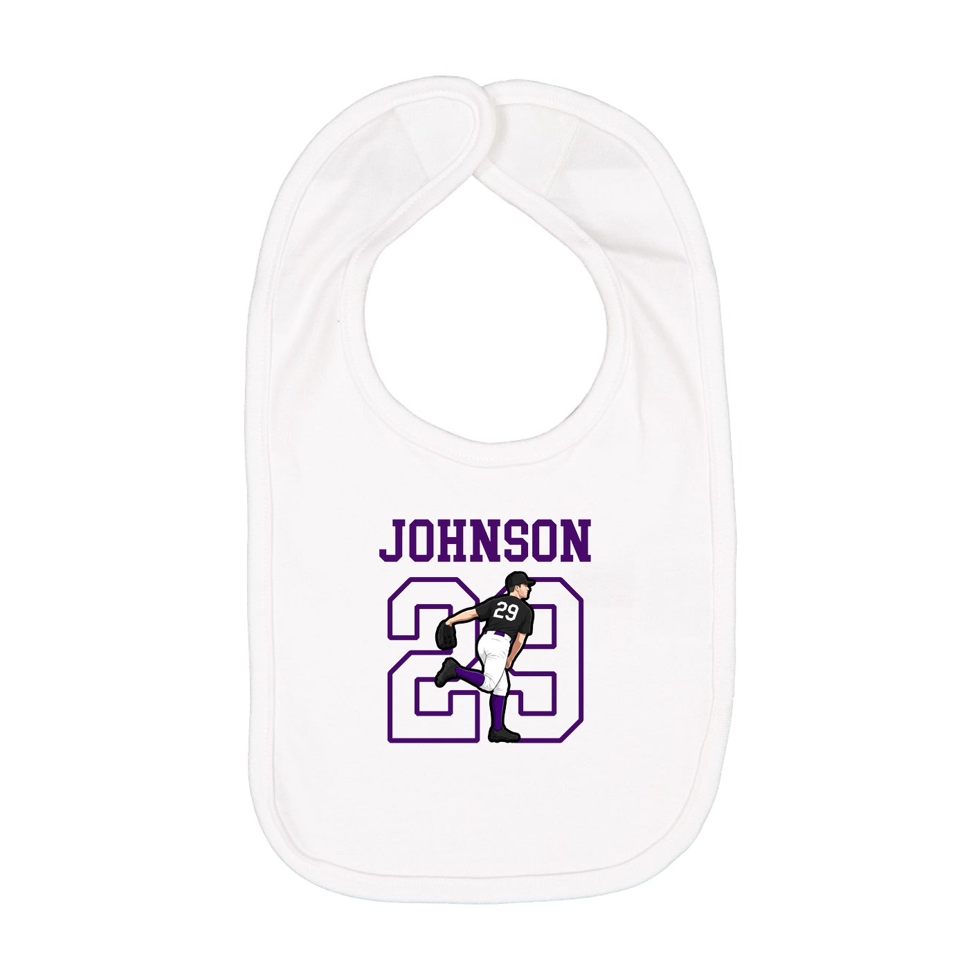 Infant Bib — Shirsey in White