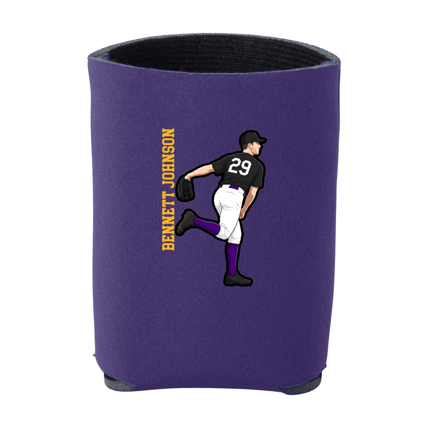 Can Holder — Name Vertical in Purple