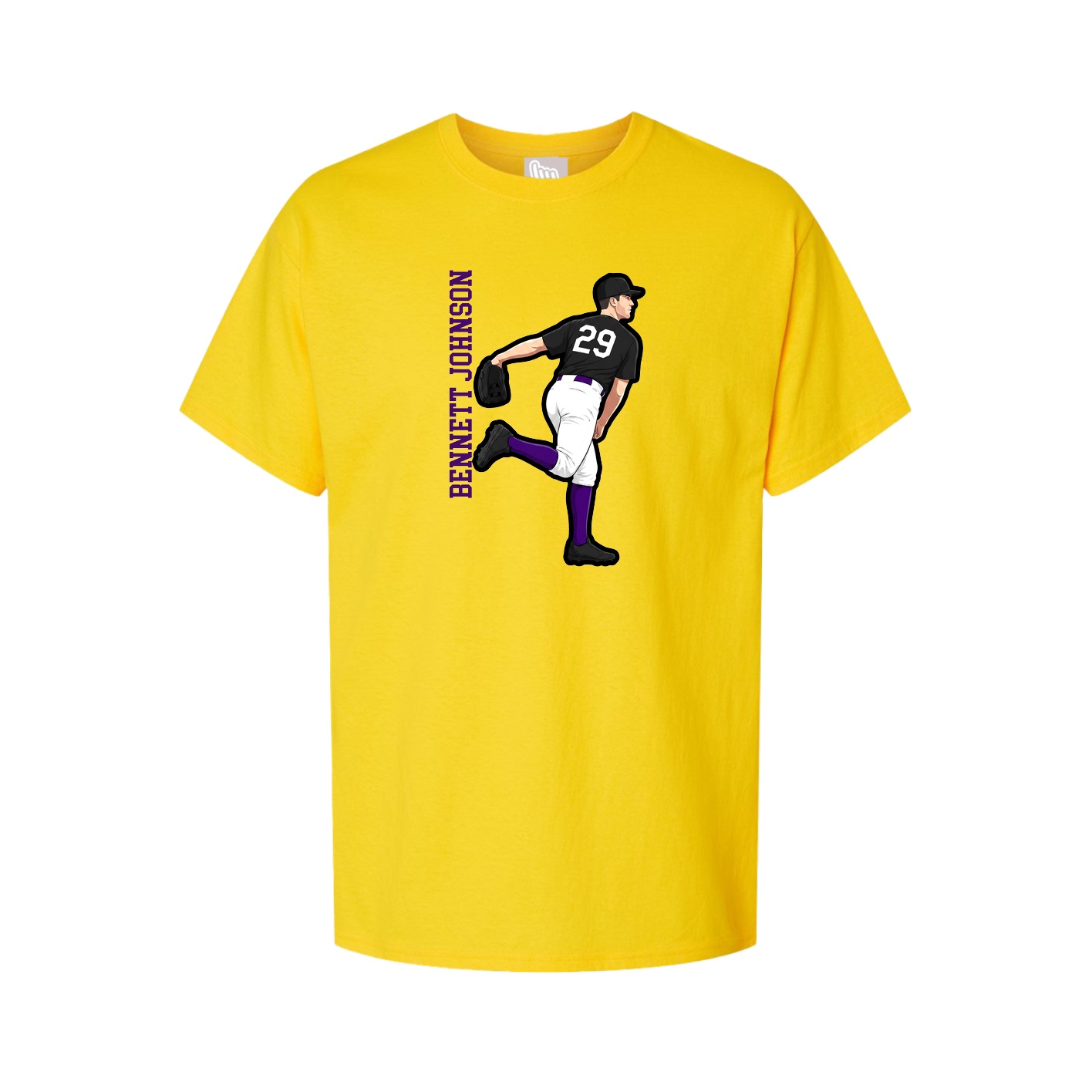 Tee — Name Vertical in Gold