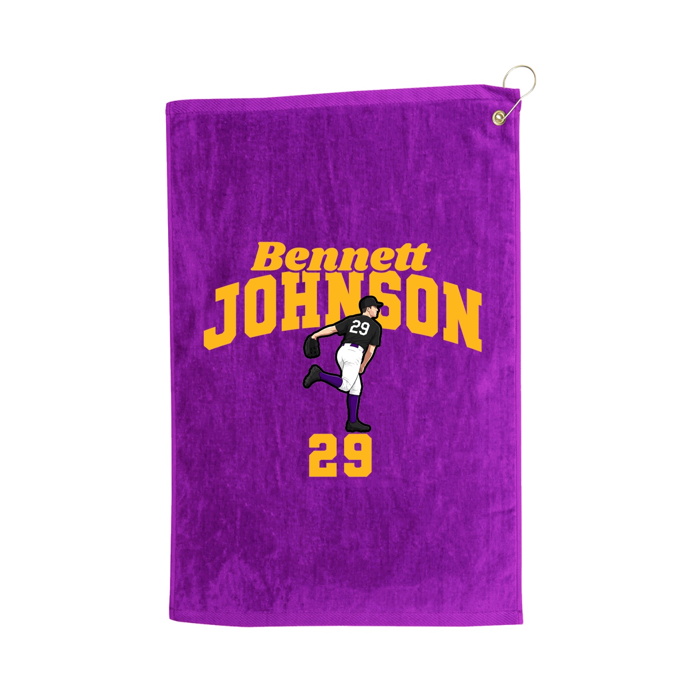Golf Towel — Signature Arch in Purple