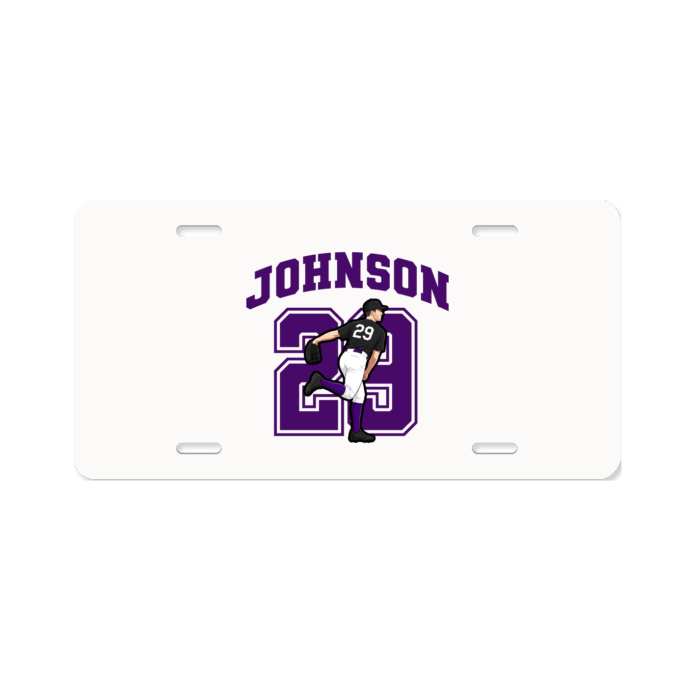 License Plate — Number in Classic